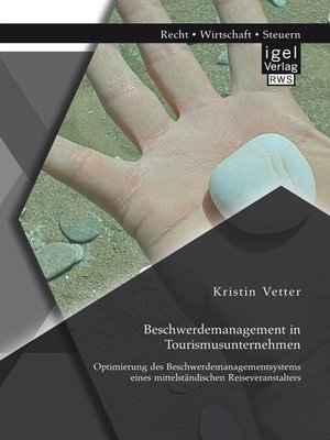 cover image of Beschwerdemanagement in Tourismusunternehmen